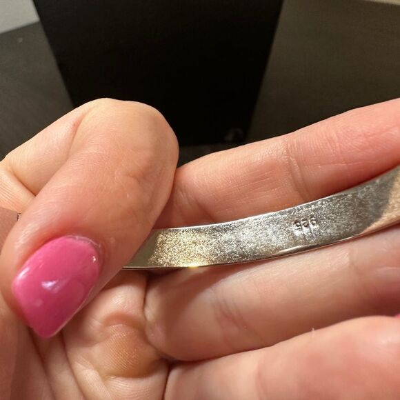 Gold filigree and sterling silver bangle bracelet! - Picture 5 of 10